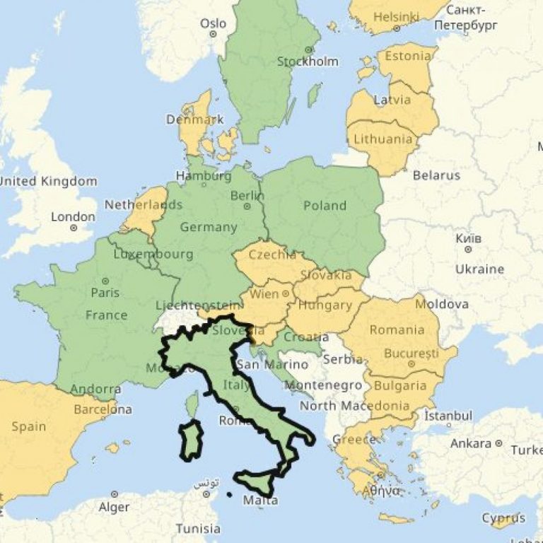 Dove si può viaggiare e fare le vacanze in Europa.